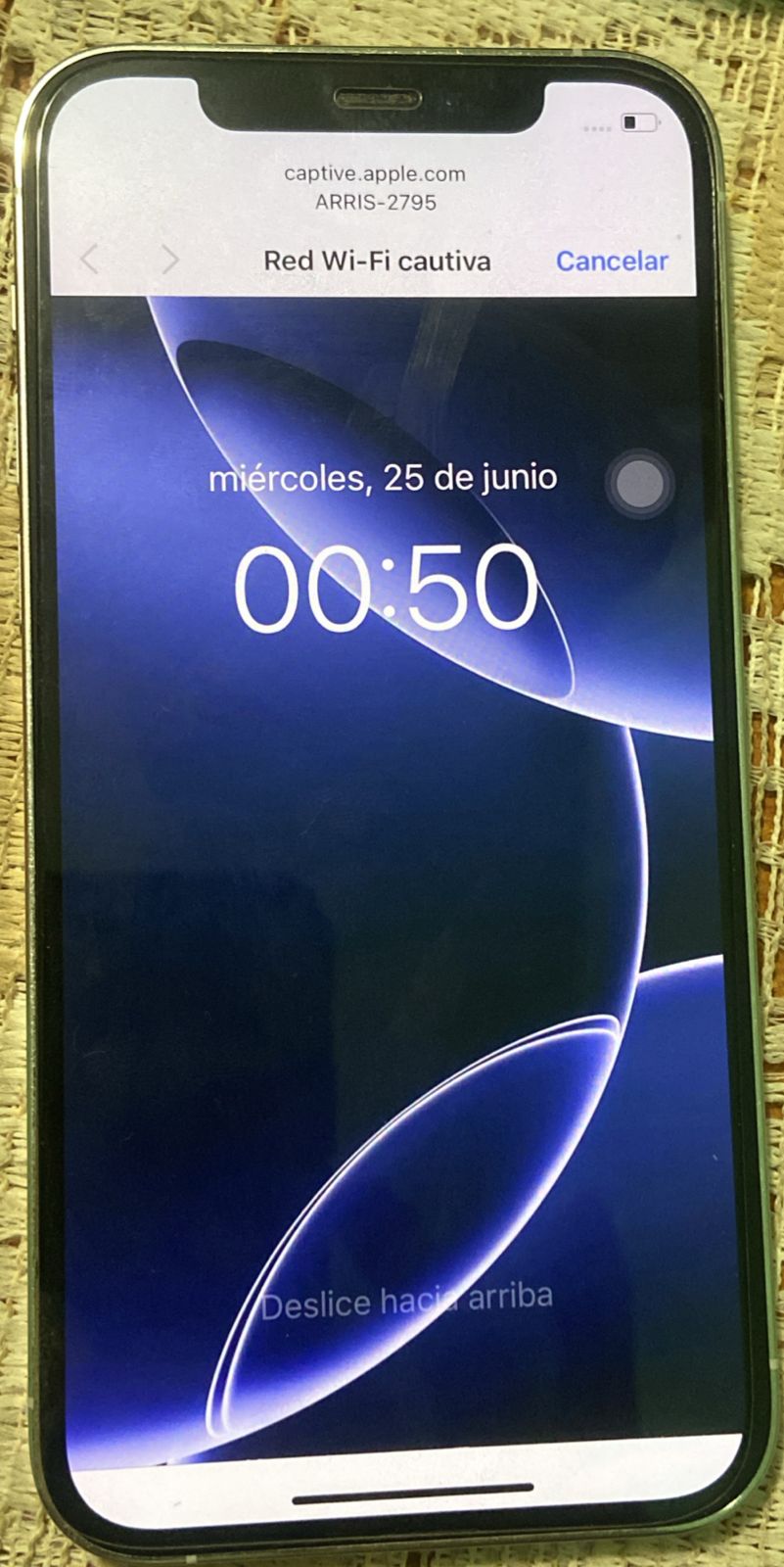 Instrucción para reiniciar el iPhone