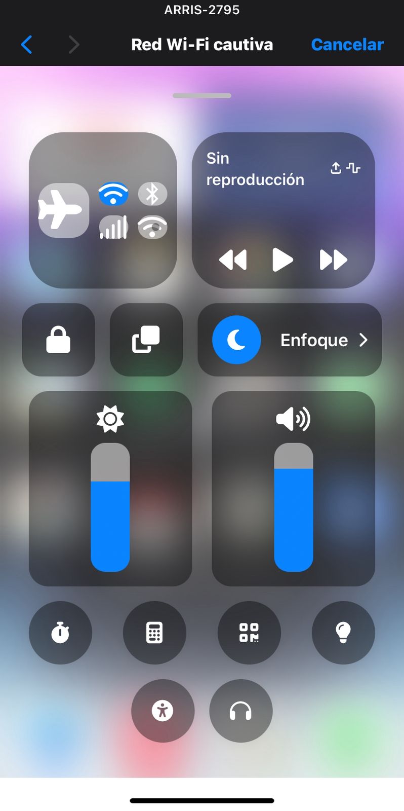 Simulación de dock de control o barra de acceso rápido en el portal.